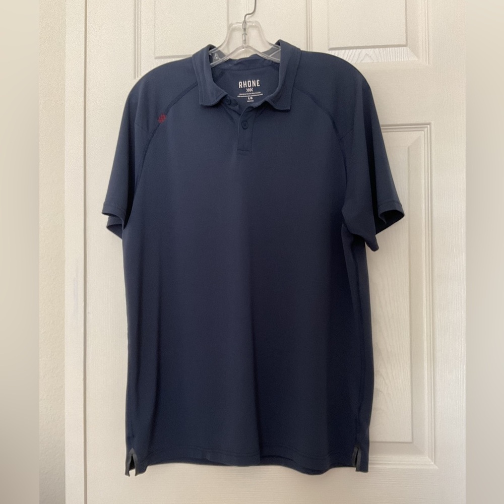 Rhone Athletic Polo Shirt Navy Blue size Large